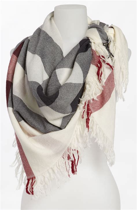 check merino wool scarf burberry|Check Wool Scarf in Lichen .